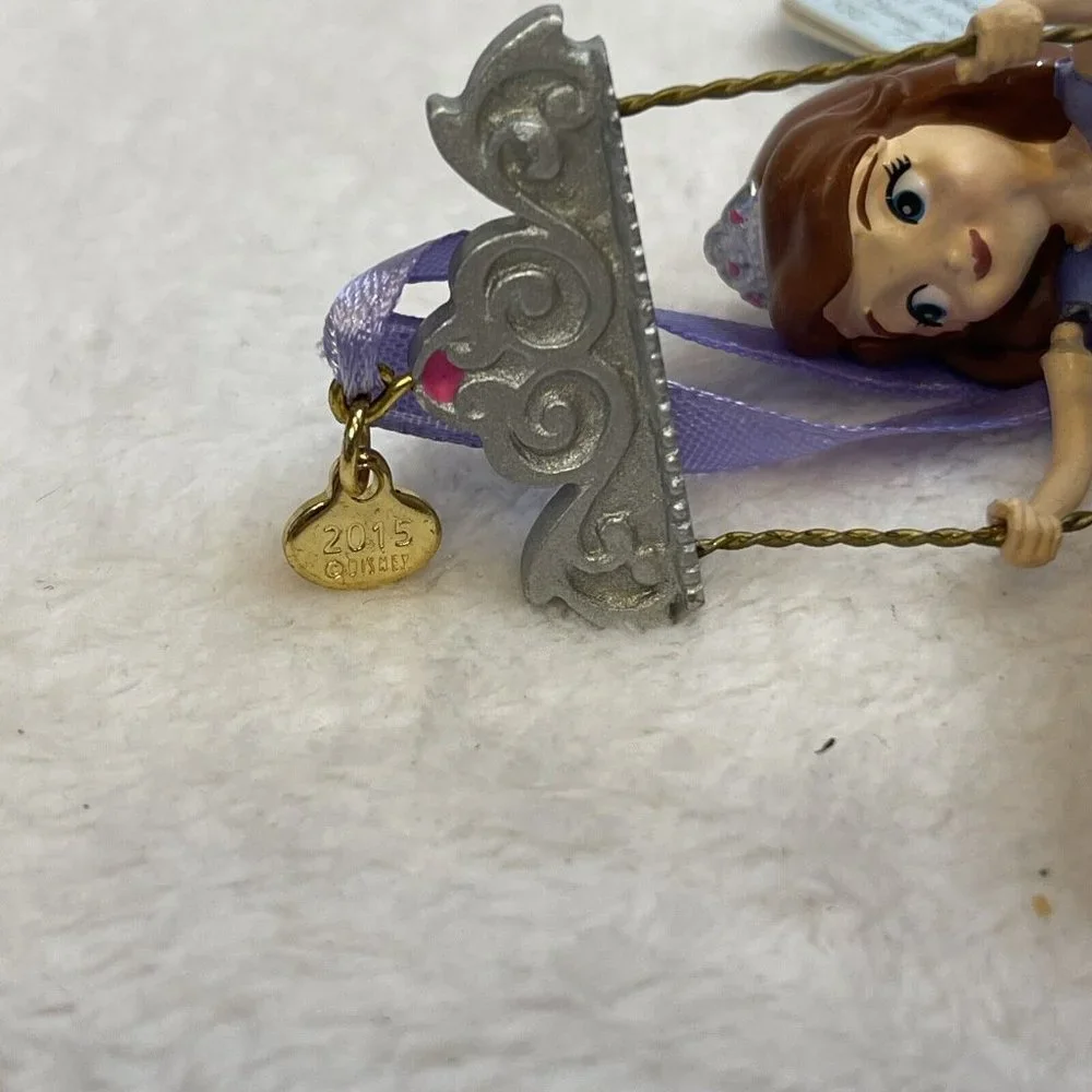 Disney Sophia the 1st 2015 Christmas Sketchbook Ornament Princess Swinging First